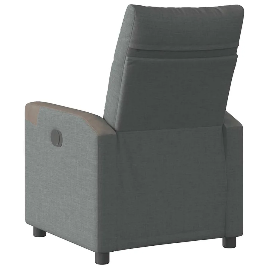 Fauteuil inclinable Gris foncé Tissu - 5