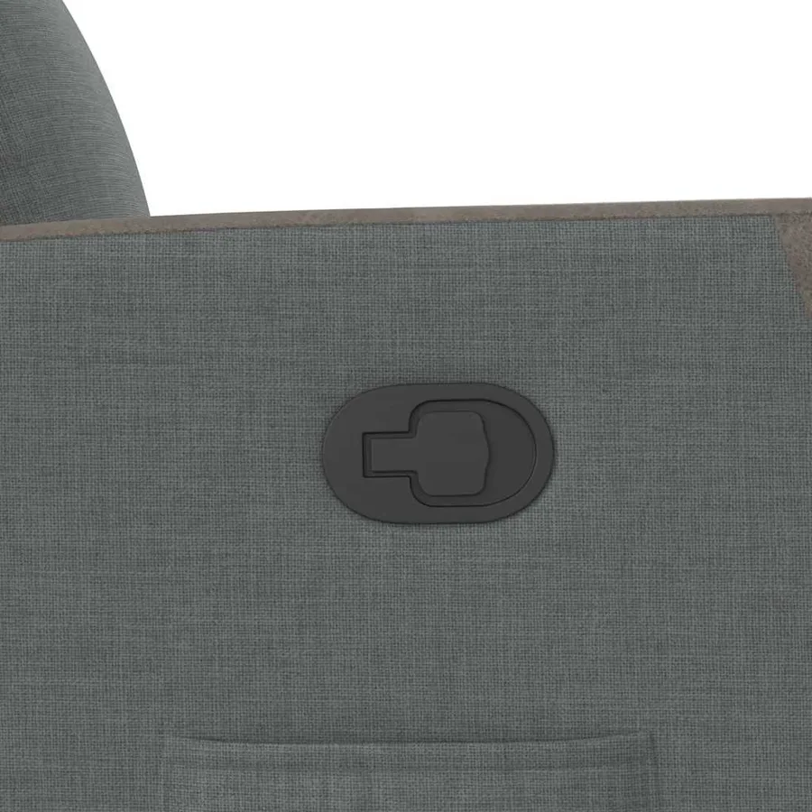Fauteuil inclinable Gris foncé Tissu - 8