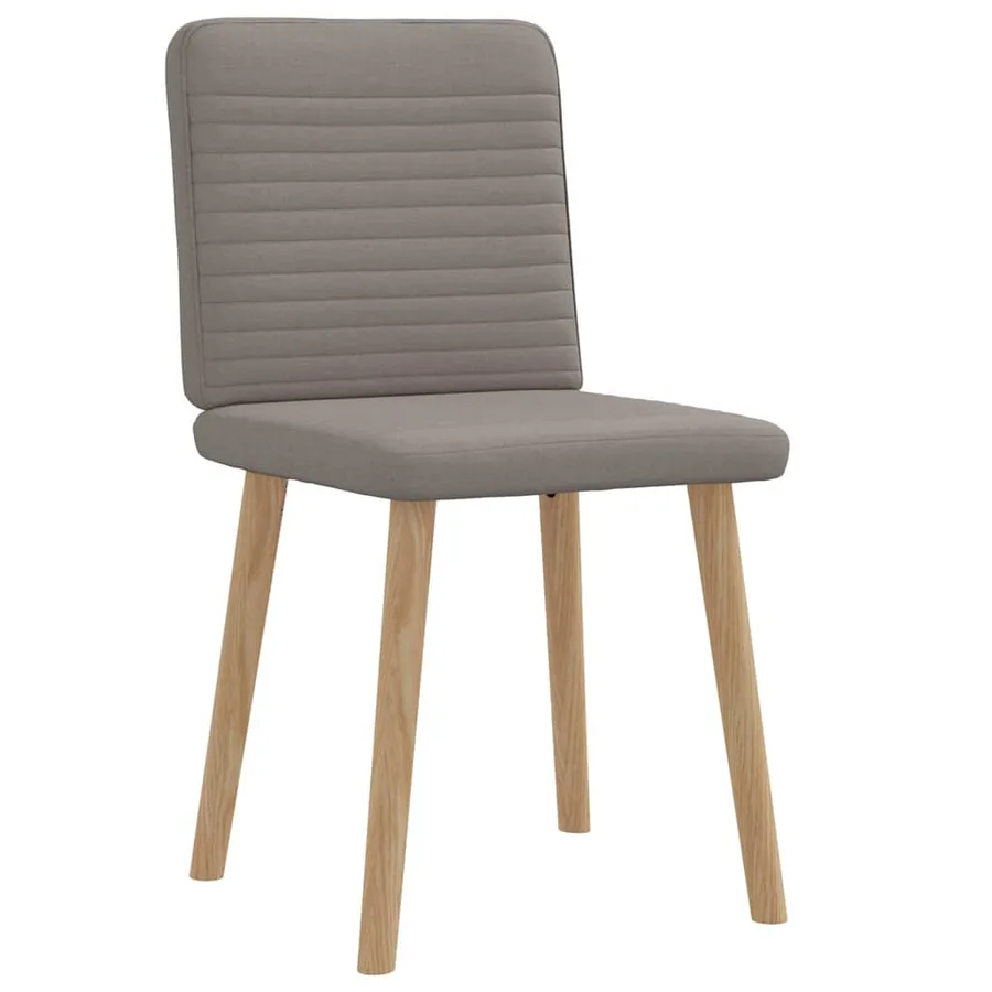 Chaises à manger lot de 2 taupe tissu - 3