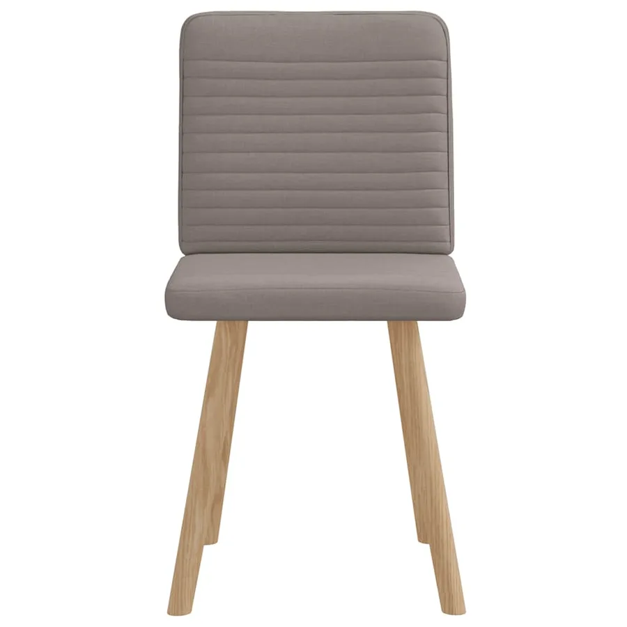Chaises à manger lot de 2 taupe tissu - 4