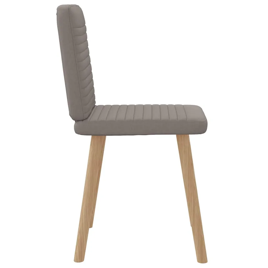 Chaises à manger lot de 2 taupe tissu - 5