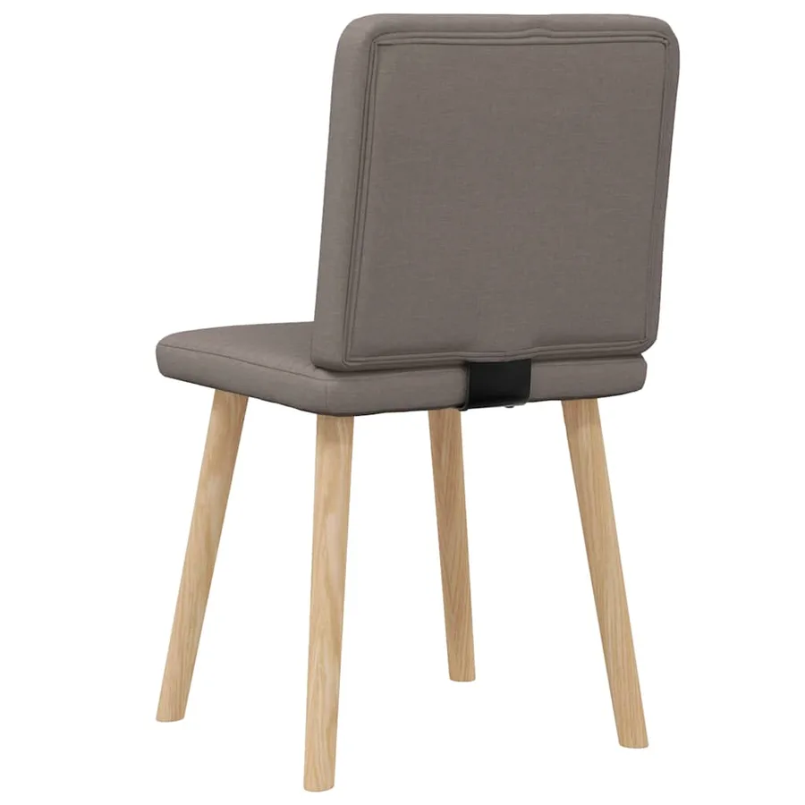 Chaises à manger lot de 2 taupe tissu - 6