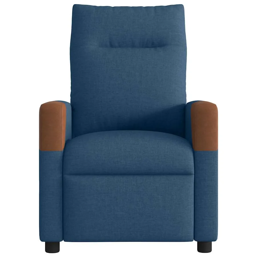 Fauteuil inclinable de massage électrique Bleu Tissu - 5