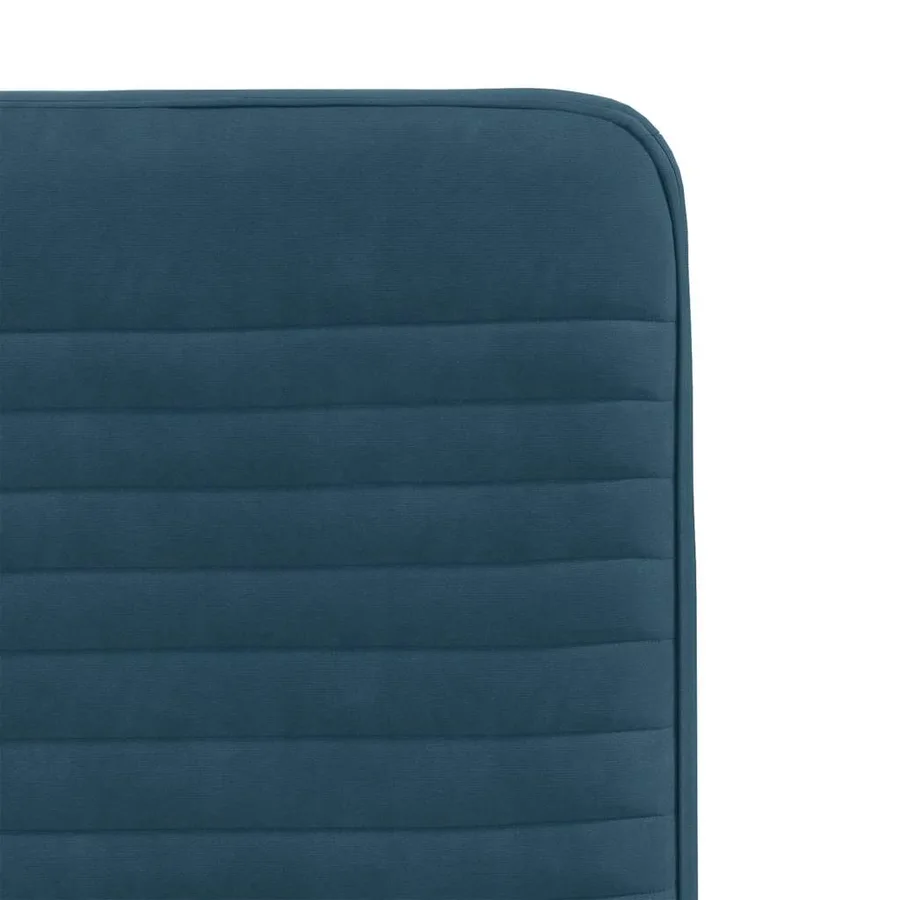 Chaises à manger lot de 6 bleu velours - 7