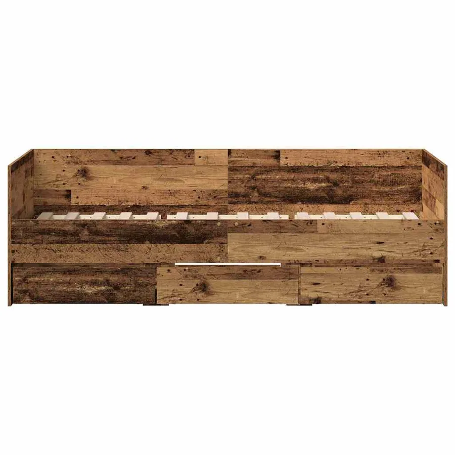 Lit d'appoint Bois Ancien 90 x 200 cm Bois d'ingénierie - 4