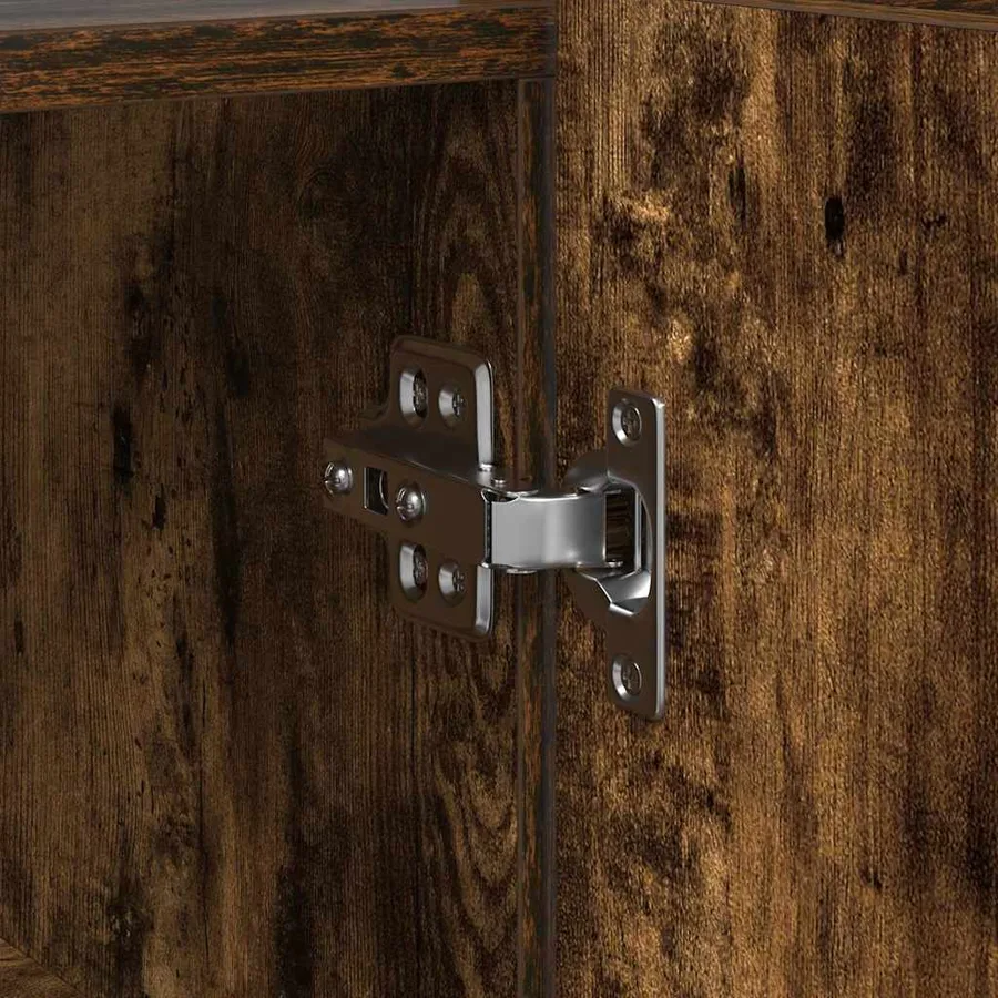 Buffet Chêne fumé 116 x 30 x 75 cm Bois d'ingénierie - 11