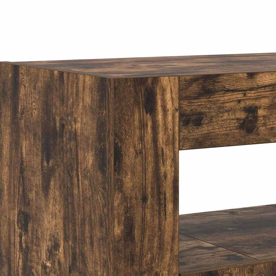 Buffet Chêne fumé 116 x 30 x 75 cm Bois d'ingénierie - 8