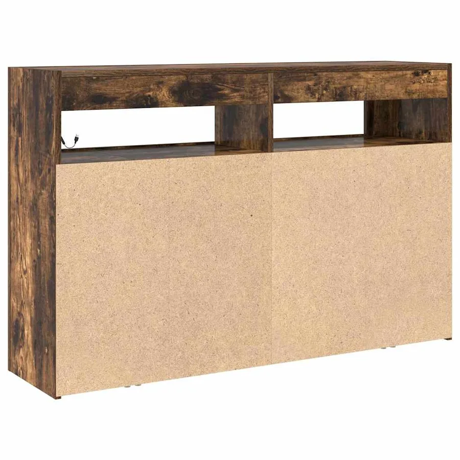 Buffet Chêne fumé 116 x 30 x 75 cm Bois d'ingénierie - 9