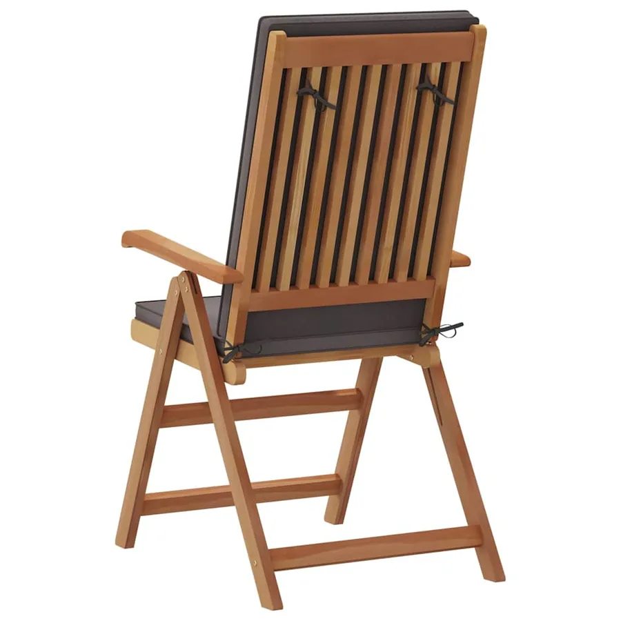Chaise de jardin 6 pcs Marron et gris 57 x 71,5 x 104 cm - 7