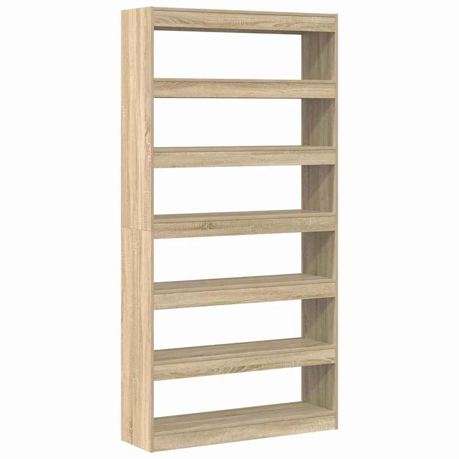 Bibliothèque Chêne Sonoma 100 x 30 x 198 cm Bois d'ingénierie - 2