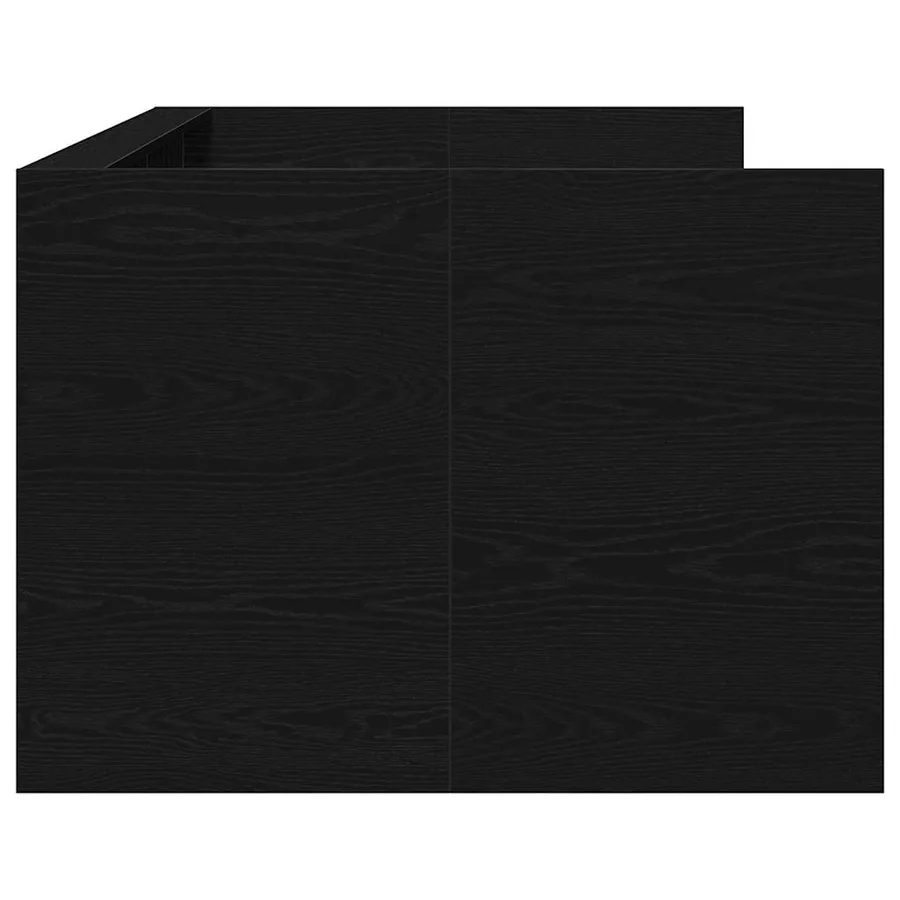 Lit d'appoint Chêne noir 90 x 190 cm Bois d'ingénierie - 5