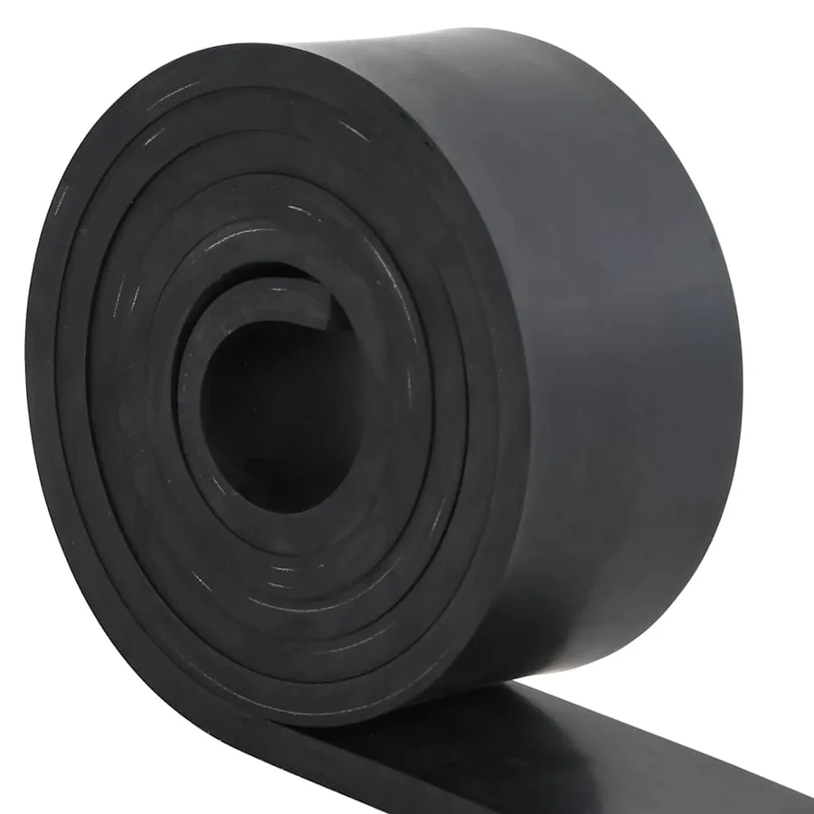 Bordure en caoutchouc de chasse-neige noir 250x8x1 cm - 3