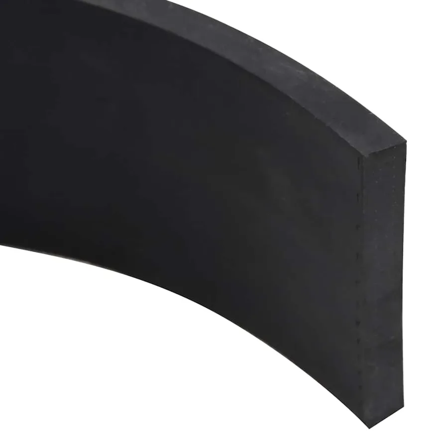 Bordure en caoutchouc de chasse-neige noir 250x8x1 cm - 4