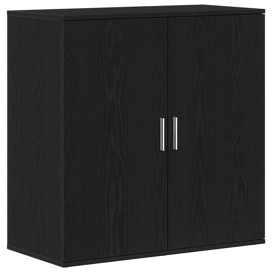 Buffet Chêne noir 79 x 38 x 80 cm Bois d'ingénierie - 2