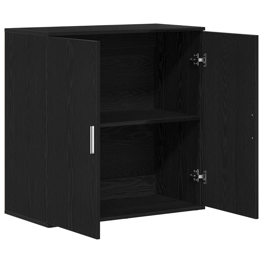 Buffet Chêne noir 79 x 38 x 80 cm Bois d'ingénierie - 5