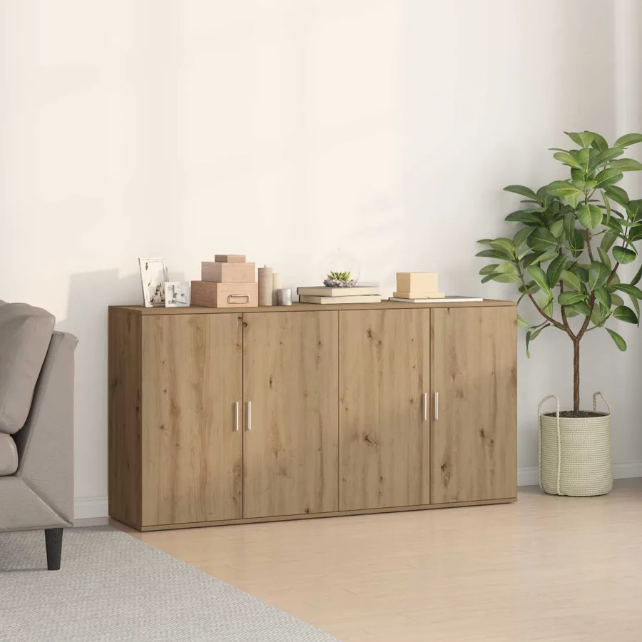 Buffet 2 pcs Chêne artisanal 79 x 38 x 80 cm Bois d'ingénierie