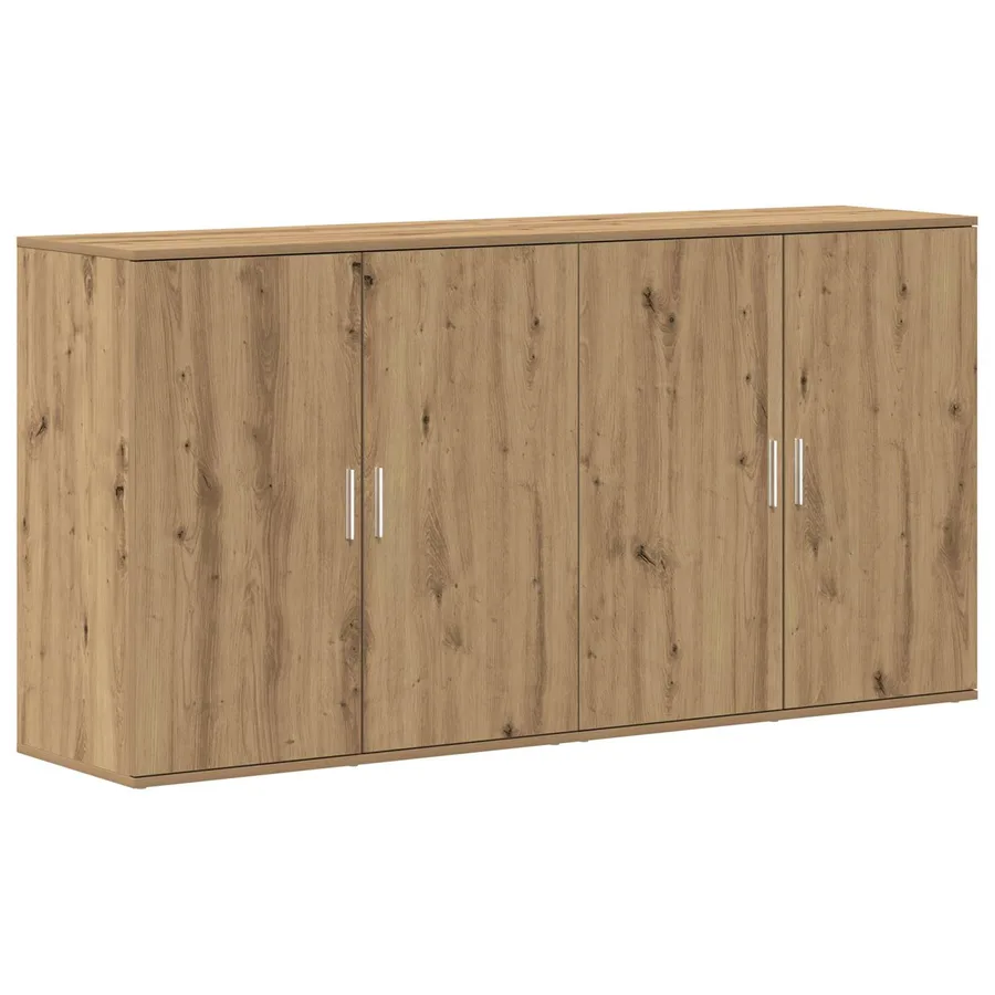 Buffet 2 pcs Chêne artisanal 79 x 38 x 80 cm Bois d'ingénierie - 2