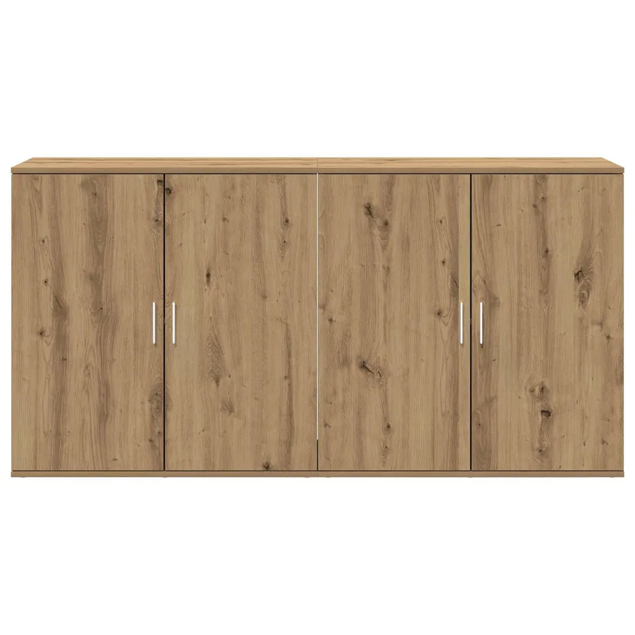 Buffet 2 pcs Chêne artisanal 79 x 38 x 80 cm Bois d'ingénierie - 6