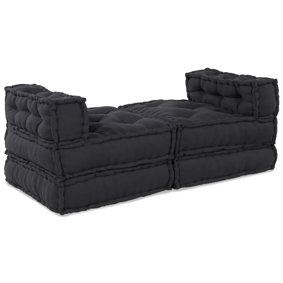 Unité de canapé modulaire 4 pcs Anthracite Tissu - 5
