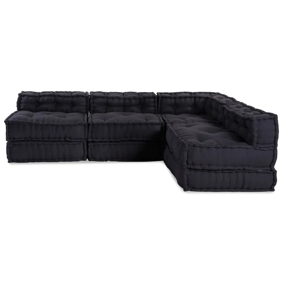 Unité de canapé modulaire 4 pcs Anthracite Tissu - 7