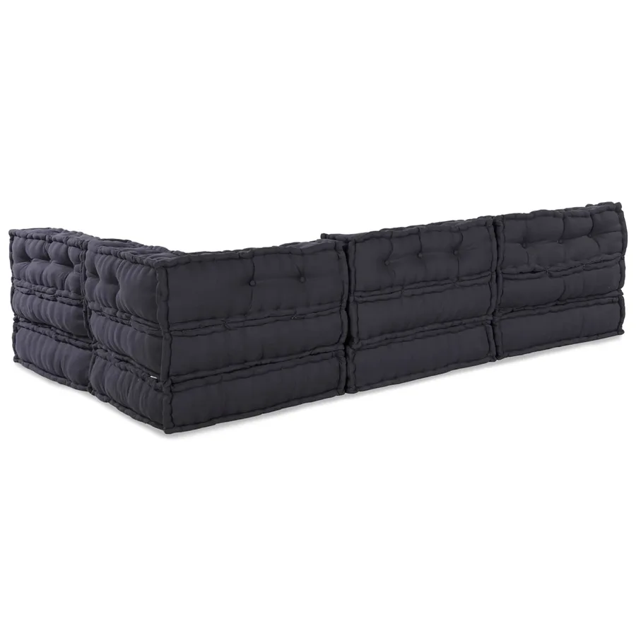 Unité de canapé modulaire 4 pcs Anthracite Tissu - 9