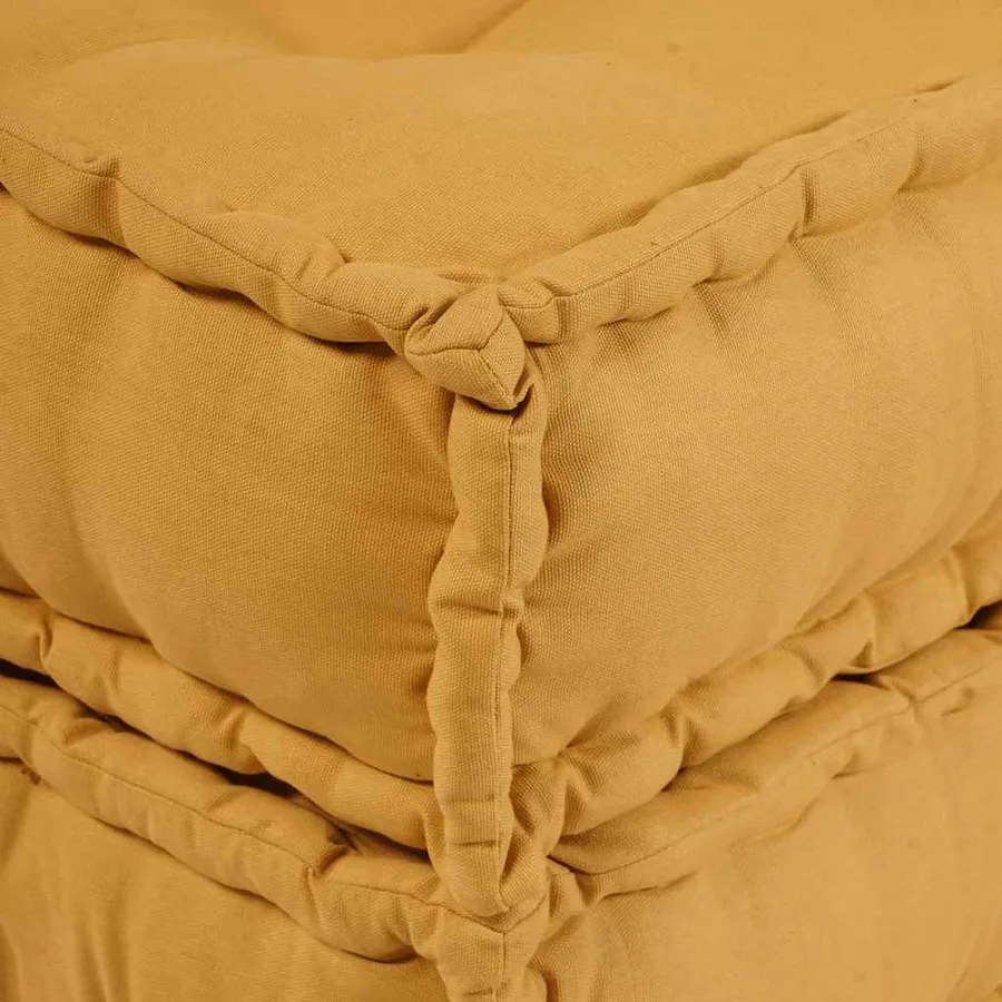 Canapé modulaire jaune 70x70x54 tissu - 11