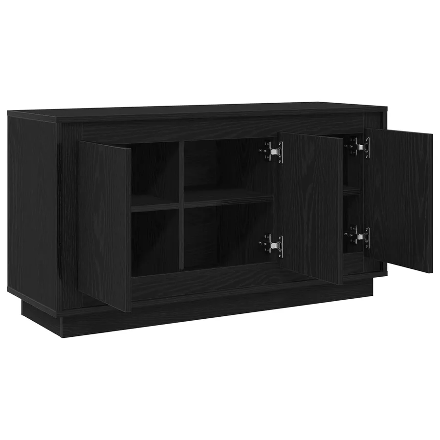 Buffet Chêne noir 102 x 35 x 55 cm Bois d'ingénierie - 5