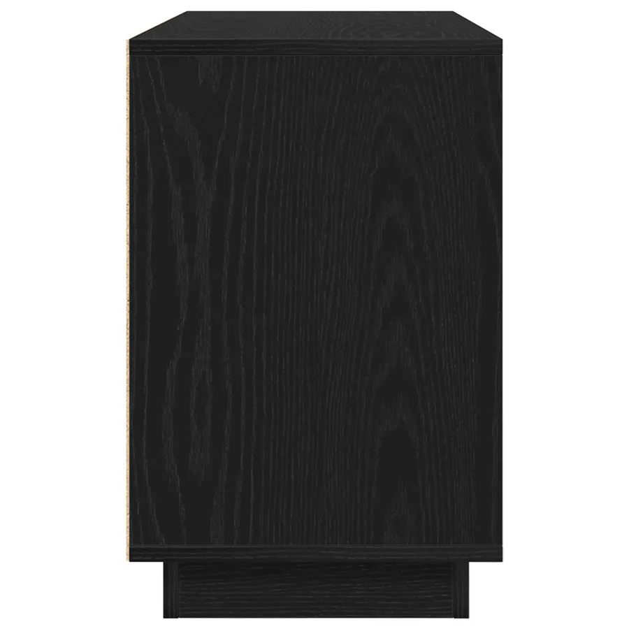 Buffet Chêne noir 102 x 35 x 55 cm Bois d'ingénierie - 7