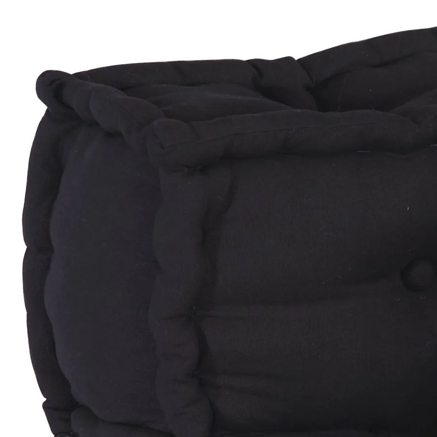 Canapé modulaire 2 places anthracite 140x70x36 tissu - 8
