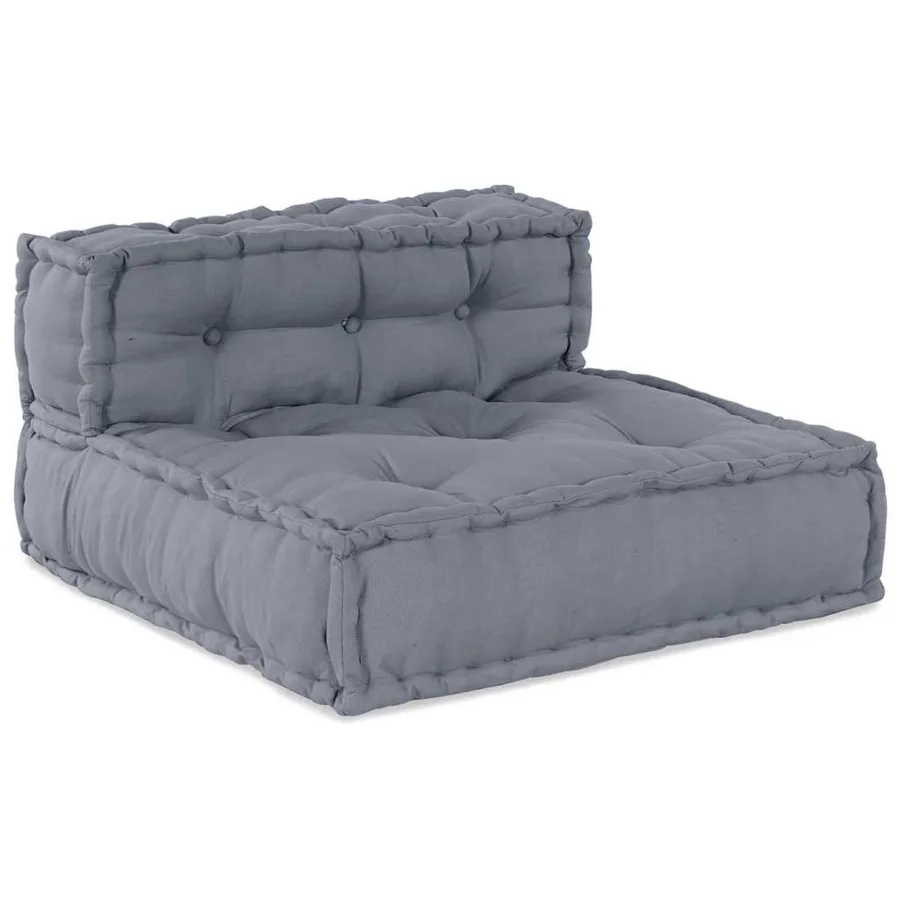 Unité de canapé modulaire 4 pcs Gris Tissu - 2