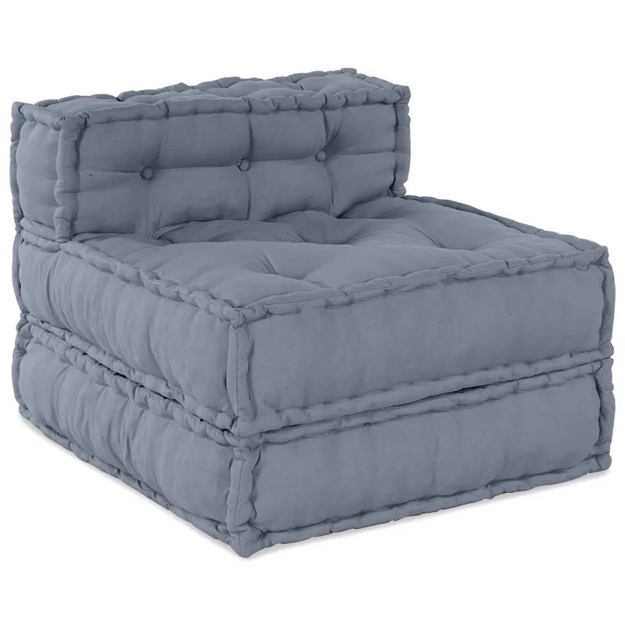Unité de canapé modulaire 4 pcs Gris Tissu - 5