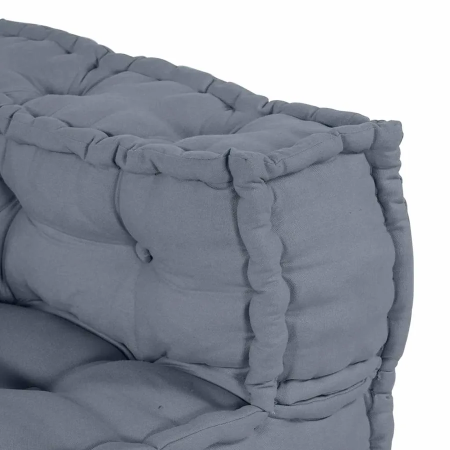 Unité de canapé modulaire 4 pcs Gris Tissu - 9