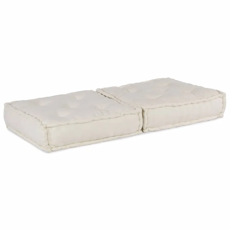 Canapé modulaire crème 70x70x36 tissu - 5