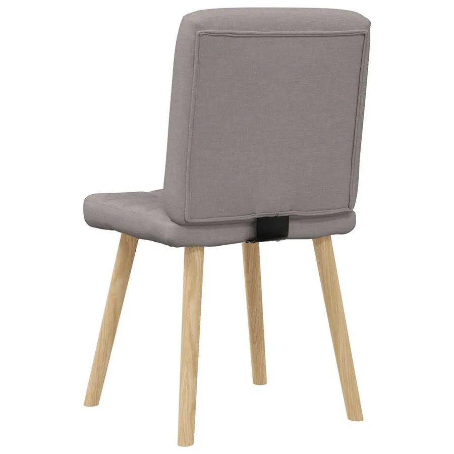 Chaises à manger lot de 2 taupe tissu - 6