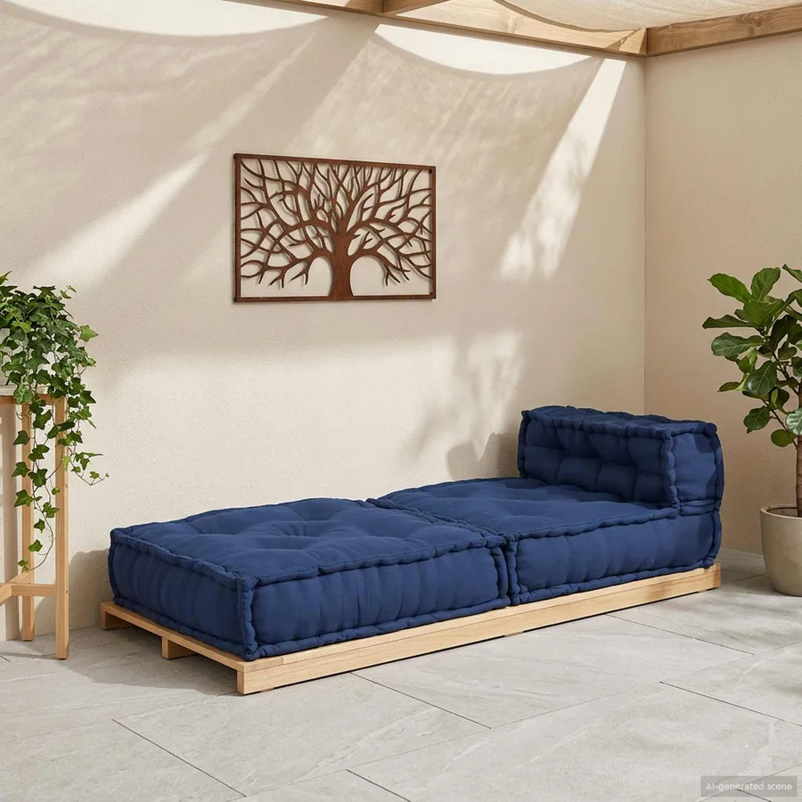 Unité de canapé modulaire Indigo 70 x 70 x 56 cm Tissu - 3