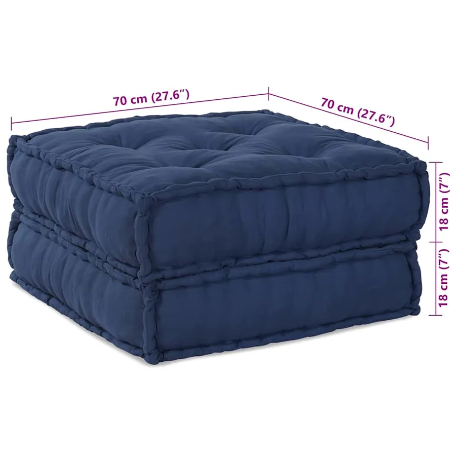 Unité de canapé modulaire 4 pcs Indigo Tissu - 15