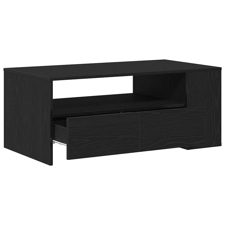 Table basse Chêne noir 102 x 55 x 43,5 cm Bois d'ingénierie - 5