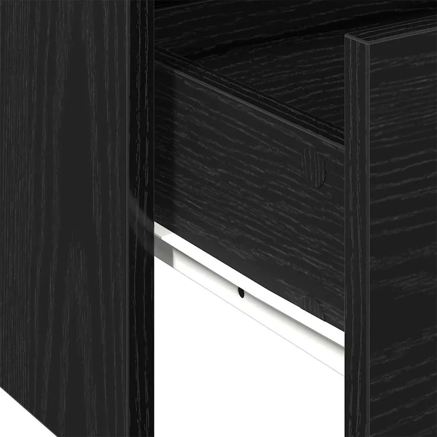 Table basse Chêne noir 102 x 55 x 43,5 cm Bois d'ingénierie - 9