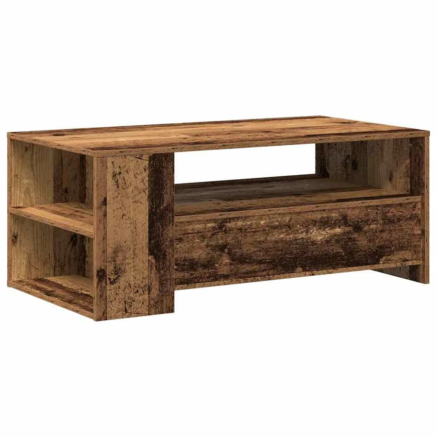 Table basse Bois Ancien 102 x 55 x 43,5 cm Bois d'ingénierie - 6
