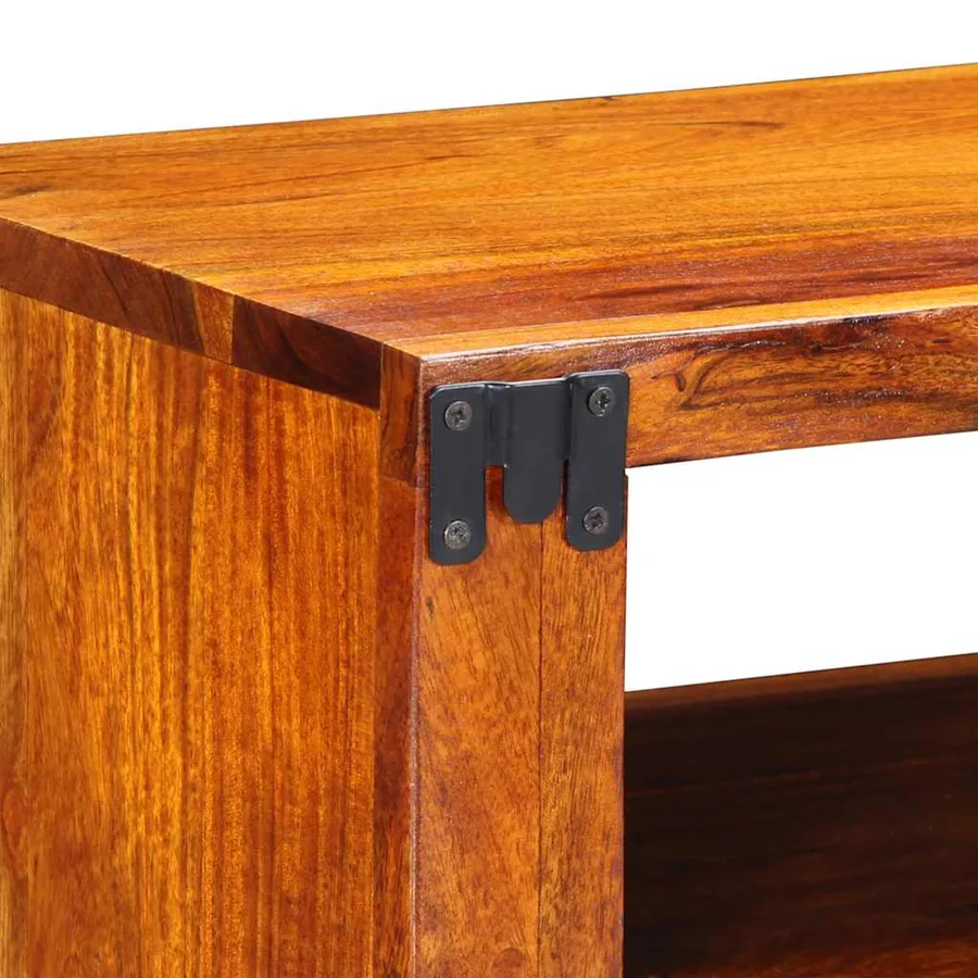 Meuble TV mural multicolore 90x30x30 bois massif d'acacia - 10