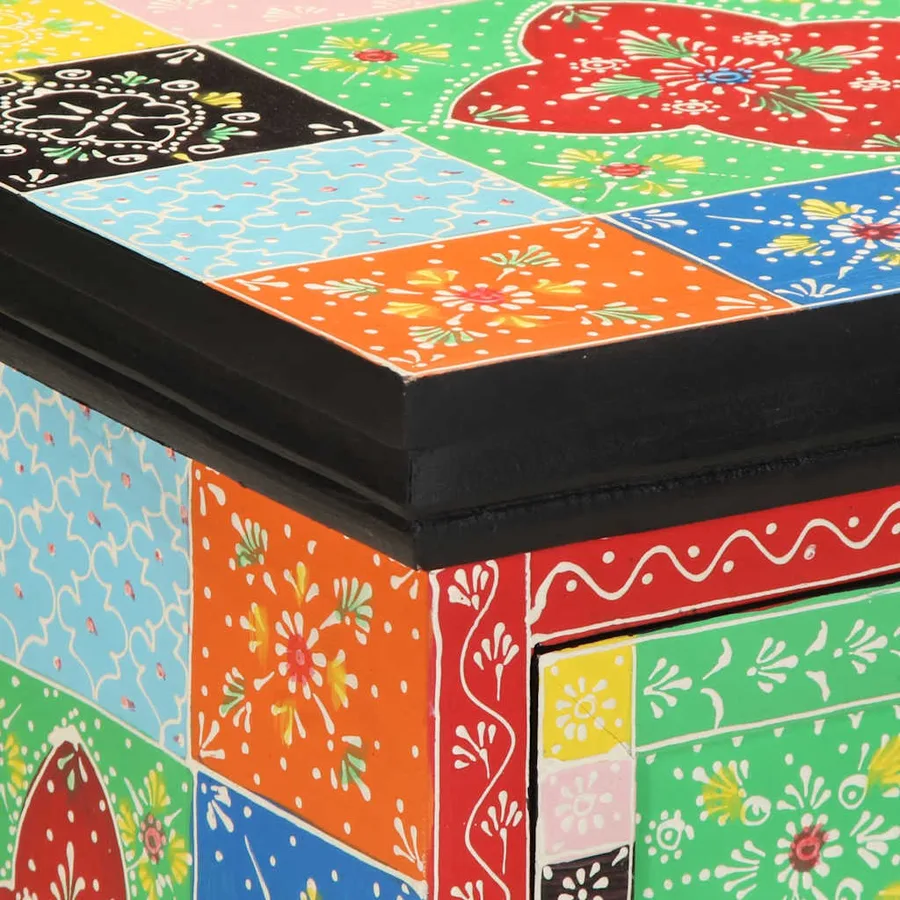 Table de chevet multicolore 2 pcs 40x35x45 cm - 7