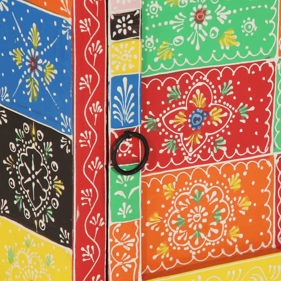 Table de chevet multicolore 2 pcs 40x35x45 cm - 8