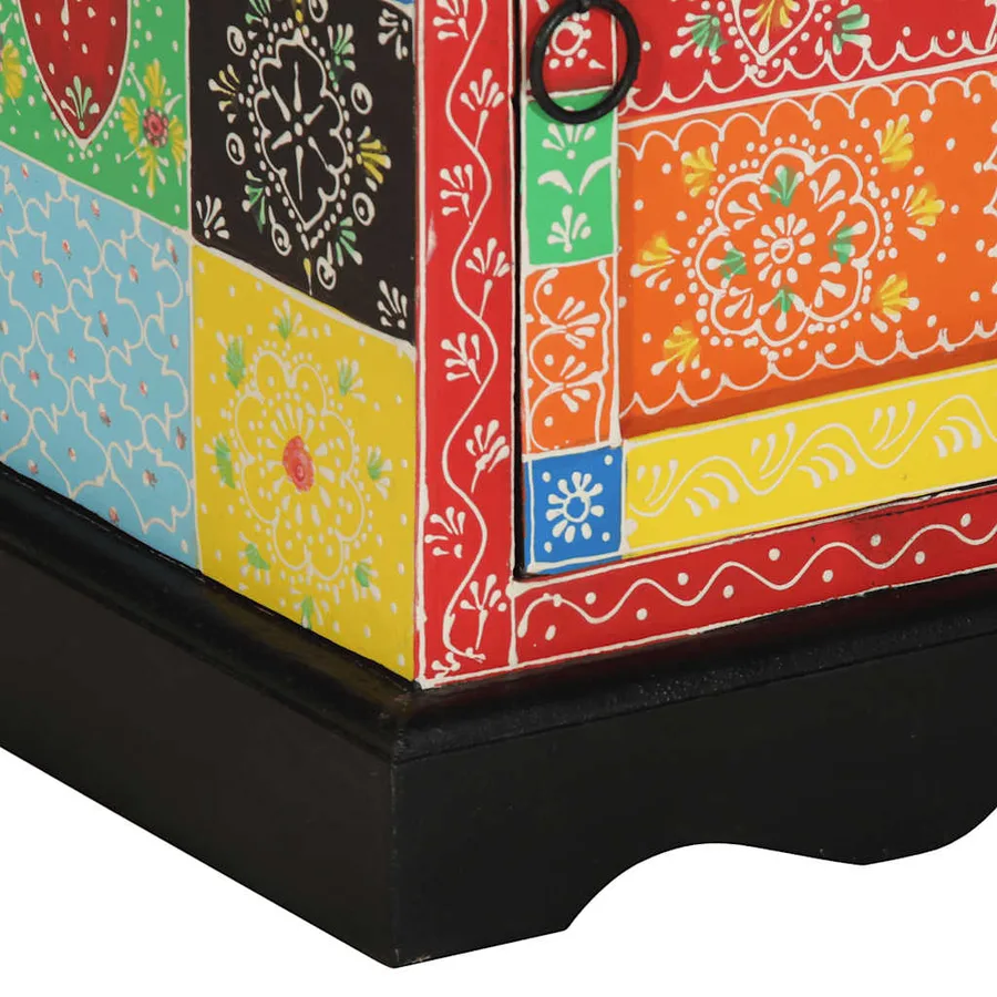 Table de chevet multicolore 2 pcs 40x35x45 cm - 9