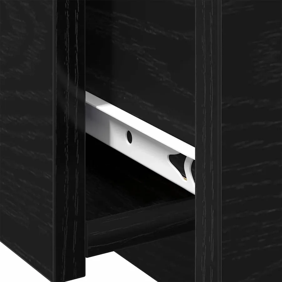 Table basse Chêne noir 90 x 60 x 31 cm Bois d'ingénierie - 10