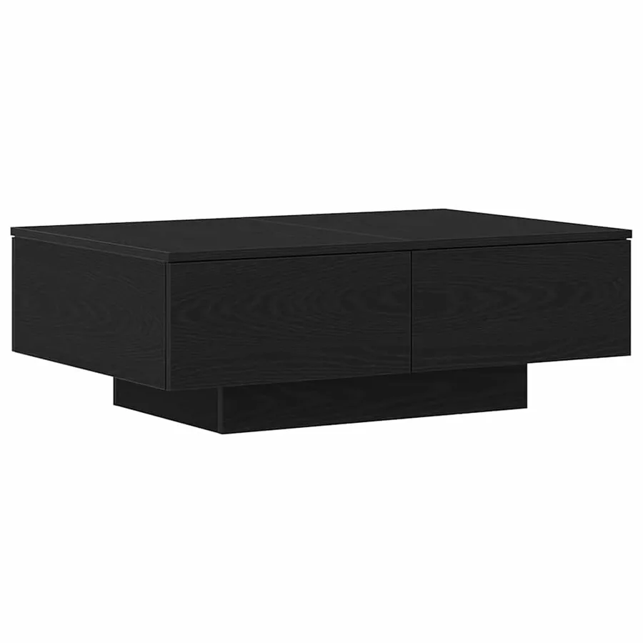 Table basse Chêne noir 90 x 60 x 31 cm Bois d'ingénierie - 2