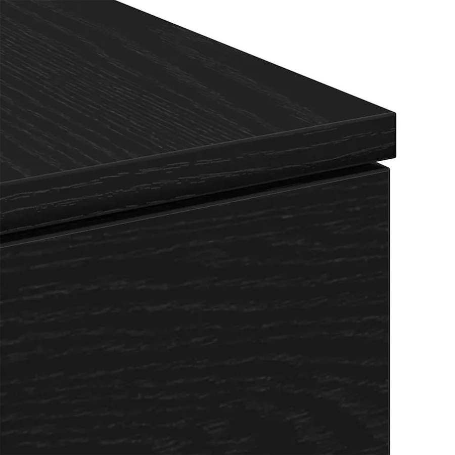 Table basse Chêne noir 90 x 60 x 31 cm Bois d'ingénierie - 9