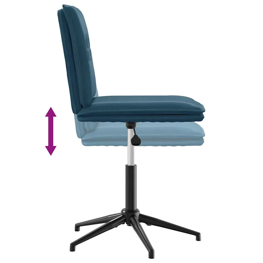 Chaise à manger Bleu Velours - 6