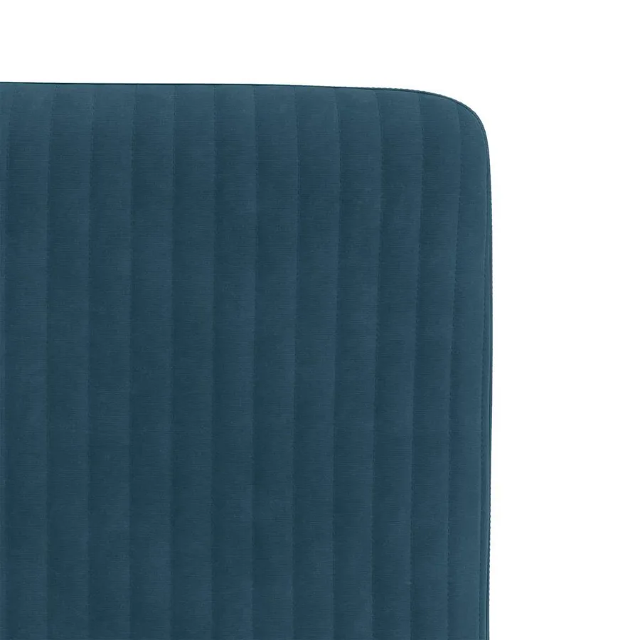Chaises à manger lot de 6 bleu velours - 7