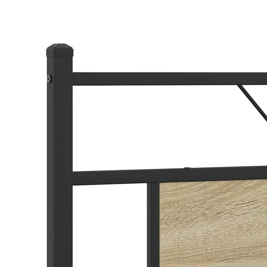 Cadre de lit sans matelas chêne marron 183x213 cm - 9