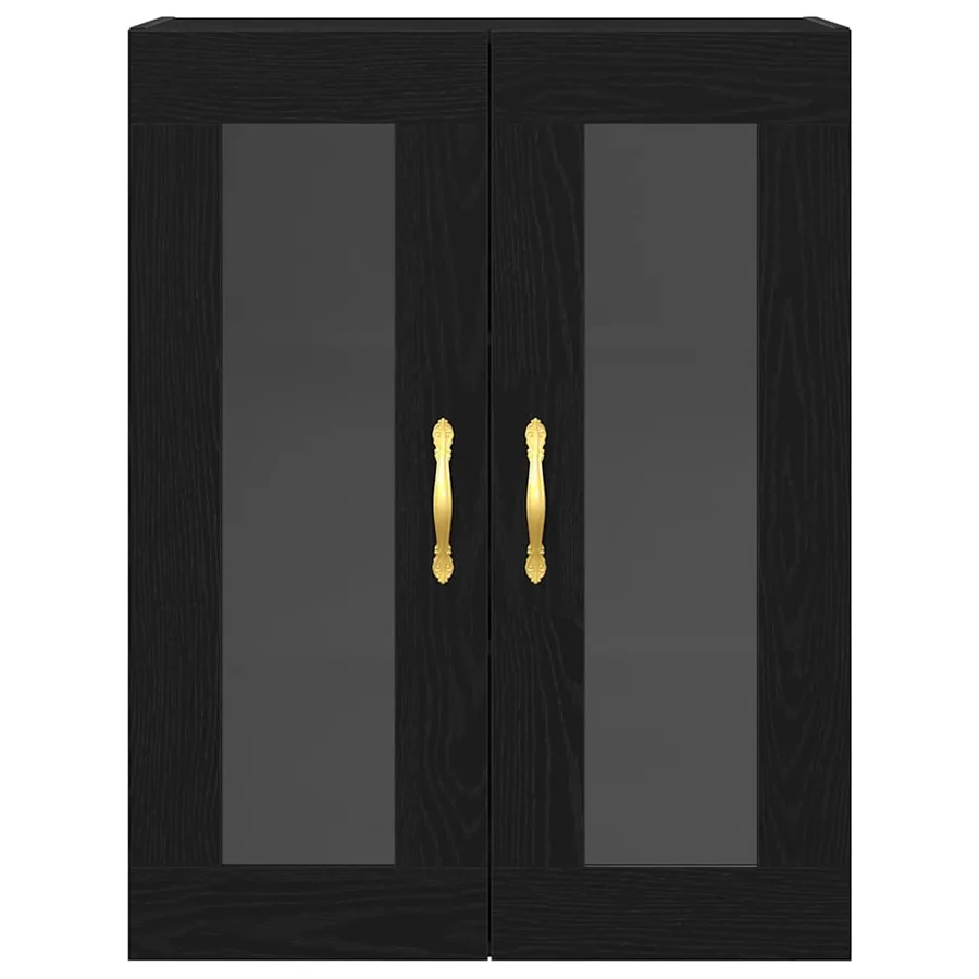 Meuble mural Chêne noir 69,5 x 34 x 90 cm Bois d'ingénierie - 6